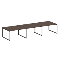 Metal System Quattro Перег. стол (3 столешницы) на О-оразном м/к 40БО.ПРГ-3.3 Акация/Антрацит металл 4200*1235*750 Metal System Quattro Перег. стол (3 столешницы) на О-оразном м/к 40БО.ПРГ-3.3 Акация/Антрацит металл 4200*1235*750
