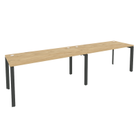 Onix Рабочая станция на П-образном м/к O.MP-RS-2.4.7 Тиквуд светлый/Антрацит металл 3160*720*750 Onix Рабочая станция на П-образном м/к O.MP-RS-2.4.7 Тиквуд светлый/Антрацит металл 3160*720*750