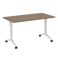 X-Pull Стол складной мобильный X.M-3.7 Тиквуд тёмный/Белый металл 1380×720×753