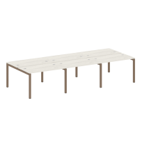 Metal System Quattro Р. ст. на 6 раб. места на П-образном м/к 50БП.СМ-6.2 Акация/Антрацит металл 3600*1475*750 Metal System Quattro Р. ст. на 6 раб. места на П-образном м/к 50БП.СМ-6.2 Акация/Антрацит металл 3600*1475*750