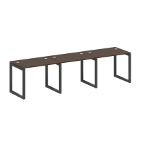 Metal System Quattro Р. ст. на 3 раб. места на О-образном м/к 50БО.СМ-3.1 Акация/Антрацит металл 3000*720*750 Metal System Quattro Р. ст. на 3 раб. места на О-образном м/к 50БО.СМ-3.1 Акация/Антрацит металл 3000*720*750
