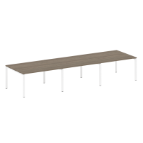 Metal System Перег. стол (3 столешницы) на П-оразном м/к БП.ПРГ-3.3 Акация/Антрацит металл 4200*1235*750