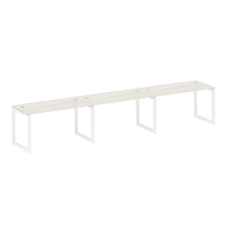 Metal System Quattro Р. ст. на 3 раб. места на О-образном м/к 50БО.СМ-3.3 Акация/Антрацит металл 4200*720*750 Metal System Quattro Р. ст. на 3 раб. места на О-образном м/к 50БО.СМ-3.3 Акация/Антрацит металл 4200*720*750