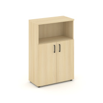 Шкаф для документов средний широкий Style Project SN.STS.E-201 / Акация Лорка – Белый – Черные ручки / 796×400×1203 Шкаф для документов средний широкий Style Project SN.STS.E-201 / Акация Лорка – Белый – Черные ручки / 796×400×1203
