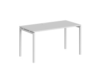 Стол офисный Sigma / 1600×700×750 / Металл: 40×40 Белый; Столешница: Дуб темный / SG.206.OD.44.WH Стол офисный Sigma / 1600×700×750 / Металл: 40×40 Белый; Столешница: Дуб темный / SG.206.OD.44.WH