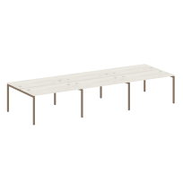 Metal System Quattro Р. ст. на 6 раб. места на П-образном м/к 40БП.СМ-6.3 Акация/Антрацит металл 4200*1475*750 Metal System Quattro Р. ст. на 6 раб. места на П-образном м/к 40БП.СМ-6.3 Акация/Антрацит металл 4200*1475*750