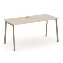 Estetica Стол рабочий ES.SP-4-LP Тиквуд тёмный/Латте металл 1580×730×750