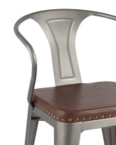 Стул TOLIX ARMS SOFT с подлокотниками черный матовый Стул TOLIX ARMS SOFT с подлокотниками черный матовый