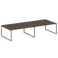 Metal System Quattro Р. ст. на 4 раб. места на О-образном м/к 40БО.СМ-4.5 Акация/Антрацит металл 3600*1475*750 Metal System Quattro Р. ст. на 4 раб. места на О-образном м/к 40БО.СМ-4.5 Акация/Антрацит металл 3600*1475*750