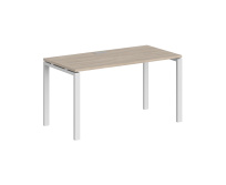 Стол офисный Sigma / 1600×600×750 / Металл: 60×30 Белый; Столешница: Дуб темный / SG.203.OD.63.WH Стол офисный Sigma / 1600×600×750 / Металл: 60×30 Белый; Столешница: Дуб темный / SG.203.OD.63.WH