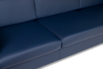 Диван офисный трехместный Savoy Euroforma / Экокожа Euroline 980 / Серо-синяя / 2185×800×720 Диван офисный трехместный Savoy Euroforma / Экокожа Euroline 980 / Серо-синяя / 2185×800×720