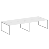 Metal System Quattro Р. ст. на 4 раб. места на О-образном м/к 40БО.СМ-4.5 Акация/Антрацит металл 3600*1475*750 Metal System Quattro Р. ст. на 4 раб. места на О-образном м/к 40БО.СМ-4.5 Акация/Антрацит металл 3600*1475*750