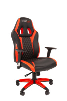 Игровое кресло Chairjet 15 черно-красный синхромех. рег.локти, слайдер