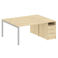 Metal System Quattro Р. ст. с тумбой на П-образном м/к 50БП.РС-СТП-2.3 Акация/Антрацит металл 1812*1475*750 Metal System Quattro Р. ст. с тумбой на П-образном м/к 50БП.РС-СТП-2.3 Акация/Антрацит металл 1812*1475*750