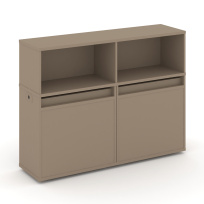 Estetica Набор №1. Тумба двойная+низкая надставка ES.NB.2N-1 Латте 1500×410×1135 Estetica Набор №1. Тумба двойная+низкая надставка ES.NB.2N-1 Латте 1500×410×1135