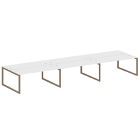 Metal System Quattro Р. ст. на 6 раб. места на О-образном м/к 50БО.СМ-6.5 Акация/Антрацит металл 5400*1475*750 Metal System Quattro Р. ст. на 6 раб. места на О-образном м/к 50БО.СМ-6.5 Акация/Антрацит металл 5400*1475*750