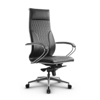 Кресло для руководителя Метта L 1c 44B/K_17839 Кожа перфорированная NewLeather – Черный Кресло для руководителя Метта L 1c 44B/K_17839 Кожа перфорированная NewLeather – Черный