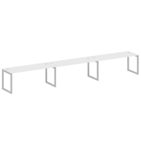 Metal System Quattro Р. ст. на 3 раб. места на О-образном м/к 50БО.СМ-3.5 Акация/Антрацит металл 5400*720*750 Metal System Quattro Р. ст. на 3 раб. места на О-образном м/к 50БО.СМ-3.5 Акация/Антрацит металл 5400*720*750
