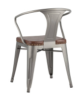 Стул TOLIX ARMS SOFT с подлокотниками черный матовый Стул TOLIX ARMS SOFT с подлокотниками черный матовый