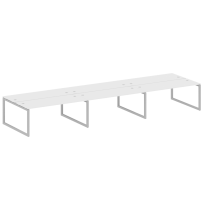 Metal System Quattro Р. ст. на 6 раб. места на О-образном м/к 50БО.СМ-6.5 Акация/Антрацит металл 5400*1475*750 Metal System Quattro Р. ст. на 6 раб. места на О-образном м/к 50БО.СМ-6.5 Акация/Антрацит металл 5400*1475*750