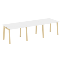 Onix Wood Стол переговорный (3 столешницы) OW.PRG-3.1 Белый бриллиант/Дуб светлый/Белый металл 2940*980*750 Onix Wood Стол переговорный (3 столешницы) OW.PRG-3.1 Белый бриллиант/Дуб светлый/Белый металл 2940*980*750