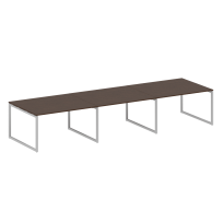 Metal System Quattro Перег. стол (3 столешницы) на О-оразном м/к 40БО.ПРГ-3.3 Акация/Антрацит металл 4200*1235*750 Metal System Quattro Перег. стол (3 столешницы) на О-оразном м/к 40БО.ПРГ-3.3 Акация/Антрацит металл 4200*1235*750