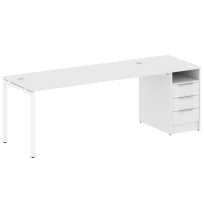 Metal System Quattro Р. ст. с тумбой на П-образном м/к 40БП.РС-СТП-1.5 Акация/Антрацит металл 2212*720*750 Metal System Quattro Р. ст. с тумбой на П-образном м/к 40БП.РС-СТП-1.5 Акация/Антрацит металл 2212*720*750