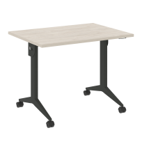 X-Pull Стол складной мобильный X.M-1.7 Тиквуд тёмный/Белый металл 980×720×753