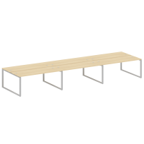 Metal System Р. ст. на 6 раб. места на О-образном м/к БО.СМ-6.5 Акация/Антрацит металл 5400*1475*750 Metal System Р. ст. на 6 раб. места на О-образном м/к БО.СМ-6.5 Акация/Антрацит металл 5400*1475*750