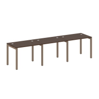 Metal System Quattro Р. ст. на 3 раб. места на П-образном м/к 50БП.СМ-3.1 Акация/Антрацит металл 3000*720*750 Metal System Quattro Р. ст. на 3 раб. места на П-образном м/к 50БП.СМ-3.1 Акация/Антрацит металл 3000*720*750