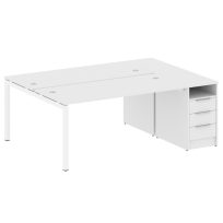 Metal System Quattro Р. ст. с тумбой на П-образном м/к 50БП.РС-СТП-2.4 Акация/Антрацит металл 2012*1475*750 Metal System Quattro Р. ст. с тумбой на П-образном м/к 50БП.РС-СТП-2.4 Акация/Антрацит металл 2012*1475*750