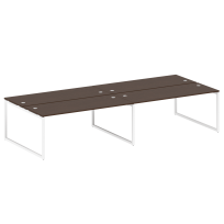 Metal System Quattro Р. ст. на 4 раб. места на О-образном м/к 40БО.СМ-4.5 Акация/Антрацит металл 3600*1475*750 Metal System Quattro Р. ст. на 4 раб. места на О-образном м/к 40БО.СМ-4.5 Акация/Антрацит металл 3600*1475*750