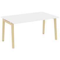 Onix Wood Стол переговорный (1 столешница) OW.PRG-1.4 Белый бриллиант/Дуб светлый/Белый металл 1580*980*750 Onix Wood Стол переговорный (1 столешница) OW.PRG-1.4 Белый бриллиант/Дуб светлый/Белый металл 1580*980*750