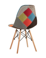 Стул Eames DSW пэчворк черно-белый Стул Eames DSW пэчворк черно-белый