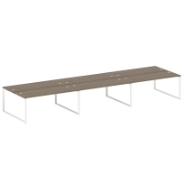 Metal System Р. ст. на 6 раб. места на О-образном м/к БО.СМ-6.5 Акация/Антрацит металл 5400*1475*750 Metal System Р. ст. на 6 раб. места на О-образном м/к БО.СМ-6.5 Акация/Антрацит металл 5400*1475*750