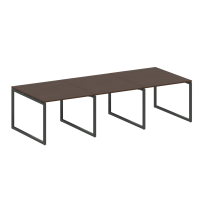 Metal System Quattro Перег. стол (3 столешницы) на О-оразном м/к 40БО.ПРГ-3.1 Акация/Антрацит металл 3000*1235*750 Metal System Quattro Перег. стол (3 столешницы) на О-оразном м/к 40БО.ПРГ-3.1 Акация/Антрацит металл 3000*1235*750