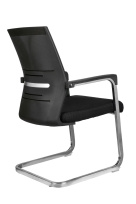 Конференц-кресло RCH D818 Серая сетка на полозьях Конференц-кресло RCH D818 Серая сетка на полозьях