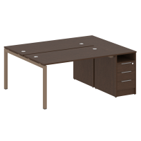 Metal System Quattro Р. ст. с тумбой на П-образном м/к 50БП.РС-СТП-2.3 Акация/Антрацит металл 1812*1475*750 Metal System Quattro Р. ст. с тумбой на П-образном м/к 50БП.РС-СТП-2.3 Акация/Антрацит металл 1812*1475*750