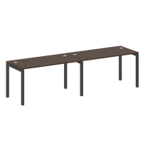 Metal System Quattro Р. ст. на 2 раб. места на П-образном м/к 50БП.СМ-2.3 Акация/Антрацит металл 2800*720*750 Metal System Quattro Р. ст. на 2 раб. места на П-образном м/к 50БП.СМ-2.3 Акация/Антрацит металл 2800*720*750