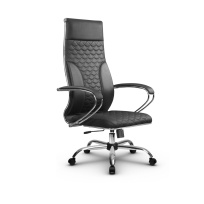 Кресло для руководителя Метта L 1c 44C/K_17833 Кожа перфорированная NewLeather – Черный Кресло для руководителя Метта L 1c 44C/K_17833 Кожа перфорированная NewLeather – Черный