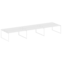 Metal System Quattro Р. ст. на 6 раб. места на О-образном м/к 40БО.СМ-6.5 Акация/Антрацит металл 5400*1475*750 Metal System Quattro Р. ст. на 6 раб. места на О-образном м/к 40БО.СМ-6.5 Акация/Антрацит металл 5400*1475*750