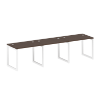Metal System Quattro Р. ст. на 3 раб. места на О-образном м/к 50БО.СМ-3.1 Акация/Антрацит металл 3000*720*750 Metal System Quattro Р. ст. на 3 раб. места на О-образном м/к 50БО.СМ-3.1 Акация/Антрацит металл 3000*720*750