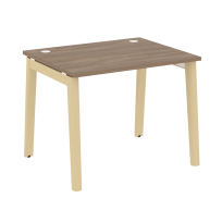 Onix Wood Стол офисный OW.SP-1.8 Дуб мали/Дуб светлый/Белый металл 980×800×750