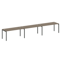 Metal System Quattro Р. ст. на 3 раб. места на П-образном м/к 40БП.СМ-3.4 Акация/Антрацит металл 4800*720*750 Metal System Quattro Р. ст. на 3 раб. места на П-образном м/к 40БП.СМ-3.4 Акация/Антрацит металл 4800*720*750