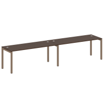 Metal System Quattro Р. ст. на 2 раб. места на П-образном м/к 50БП.СМ-2.5 Акация/Антрацит металл 3600*720*750 Metal System Quattro Р. ст. на 2 раб. места на П-образном м/к 50БП.СМ-2.5 Акация/Антрацит металл 3600*720*750