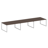 Metal System Quattro Перег. стол (3 столешницы) на О-оразном м/к 40БО.ПРГ-3.4 Акация/Антрацит металл 4800*1235*750 Metal System Quattro Перег. стол (3 столешницы) на О-оразном м/к 40БО.ПРГ-3.4 Акация/Антрацит металл 4800*1235*750