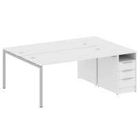 Metal System Quattro Р. ст. с тумбой на П-образном м/к 40БП.РС-СТП-2.4 Акация/Антрацит металл 2012*1475*750 Metal System Quattro Р. ст. с тумбой на П-образном м/к 40БП.РС-СТП-2.4 Акация/Антрацит металл 2012*1475*750