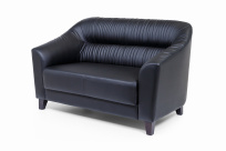 Двухместный диван Райт Вуд Euroforma / Экокожа Euroline / Черный 9100 / 1450×850×920 Двухместный диван Райт Вуд Euroforma / Экокожа Euroline / Черный 9100 / 1450×850×920