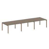 Metal System Quattro Перег. стол (3 столешницы) на П-оразном м/к 50БП.ПРГ-3.3 Акация/Антрацит металл 4200*1235*750 Metal System Quattro Перег. стол (3 столешницы) на П-оразном м/к 50БП.ПРГ-3.3 Акация/Антрацит металл 4200*1235*750