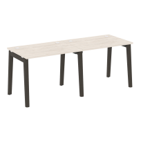 Onix Wood Рабочая станция OW.RS-2.1.7 Белый бриллиант/Дуб светлый/Белый металл 1960*720*750 Onix Wood Рабочая станция OW.RS-2.1.7 Белый бриллиант/Дуб светлый/Белый металл 1960*720*750